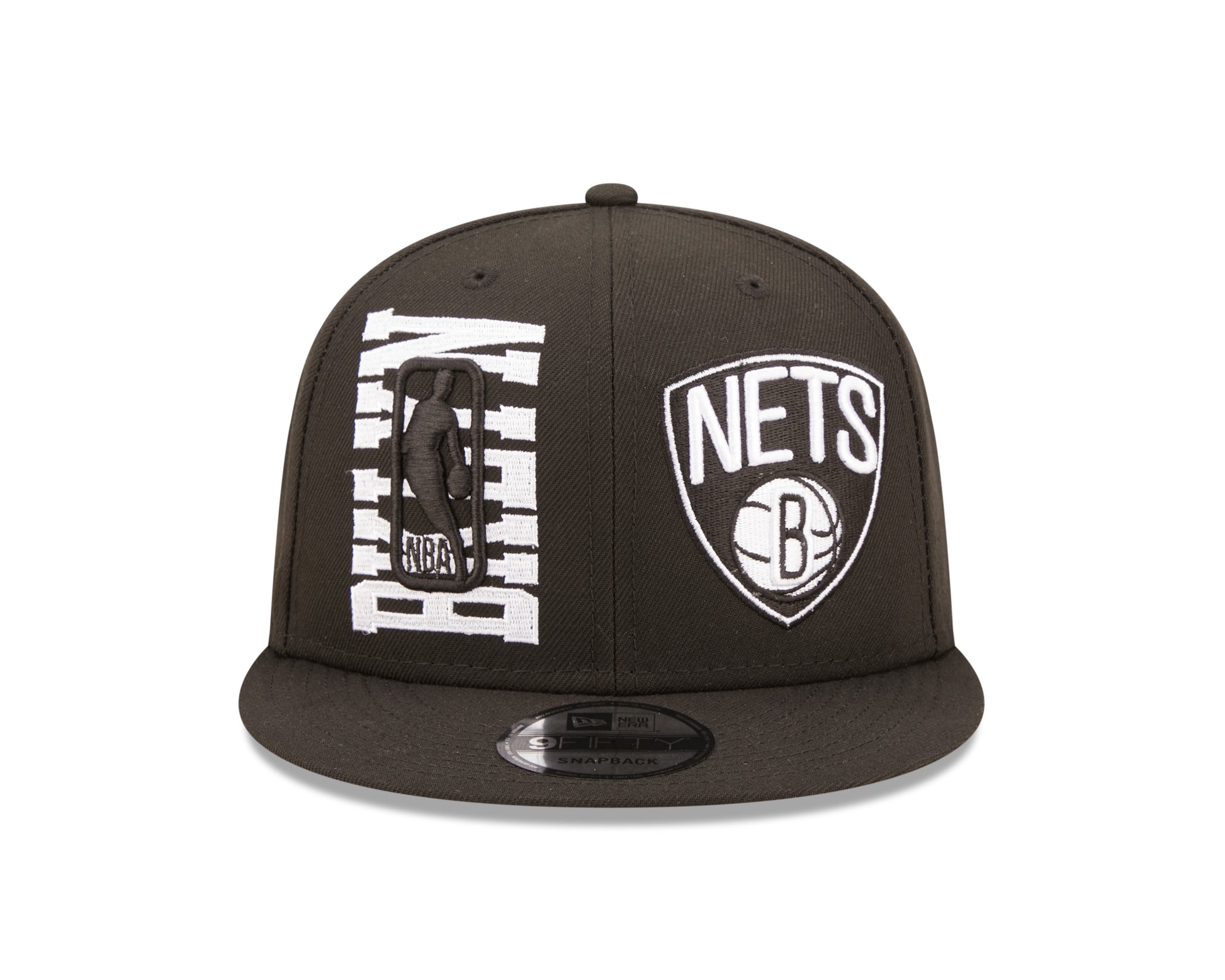 NBA22 DRAFT 9Fifty Snapback Brooklyn Nets - Black/White - Headz Up 