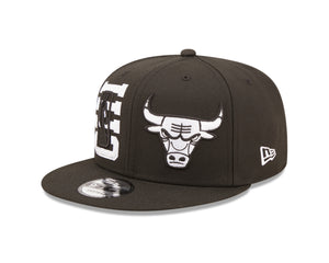 NBA22 DRAFT 9Fifty Snapback Chicago Bulls - Black/White - Headz Up 