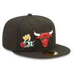Chicago Bulls CROWN CHAMPS 59Fifty Fitted Cap - OTC - Headz Up 