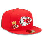 Kansas City Chiefs CROWN CHAMPS 59Fifty Fitted Cap - OTC - Headz Up 