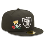 Las Vegas Raiders CROWN CHAMPS 59Fifty Fitted Cap - OTC - Headz Up 