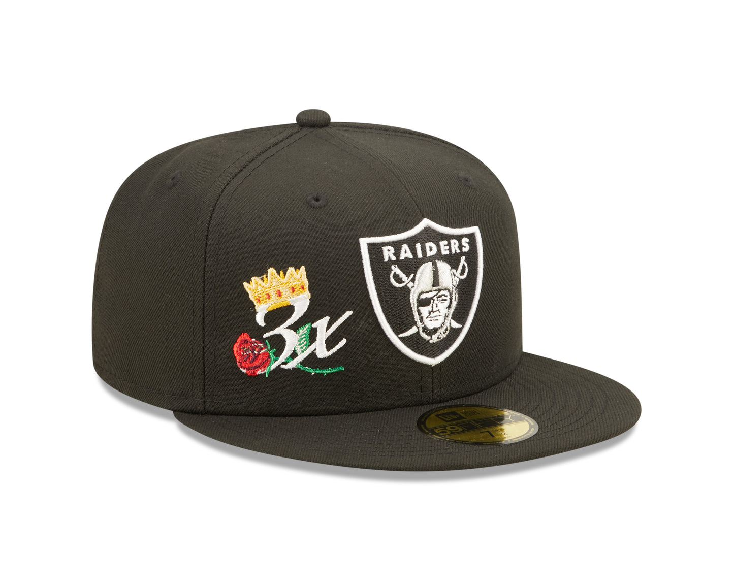 Las Vegas Raiders CROWN CHAMPS 59Fifty Fitted Cap - OTC - Headz Up 