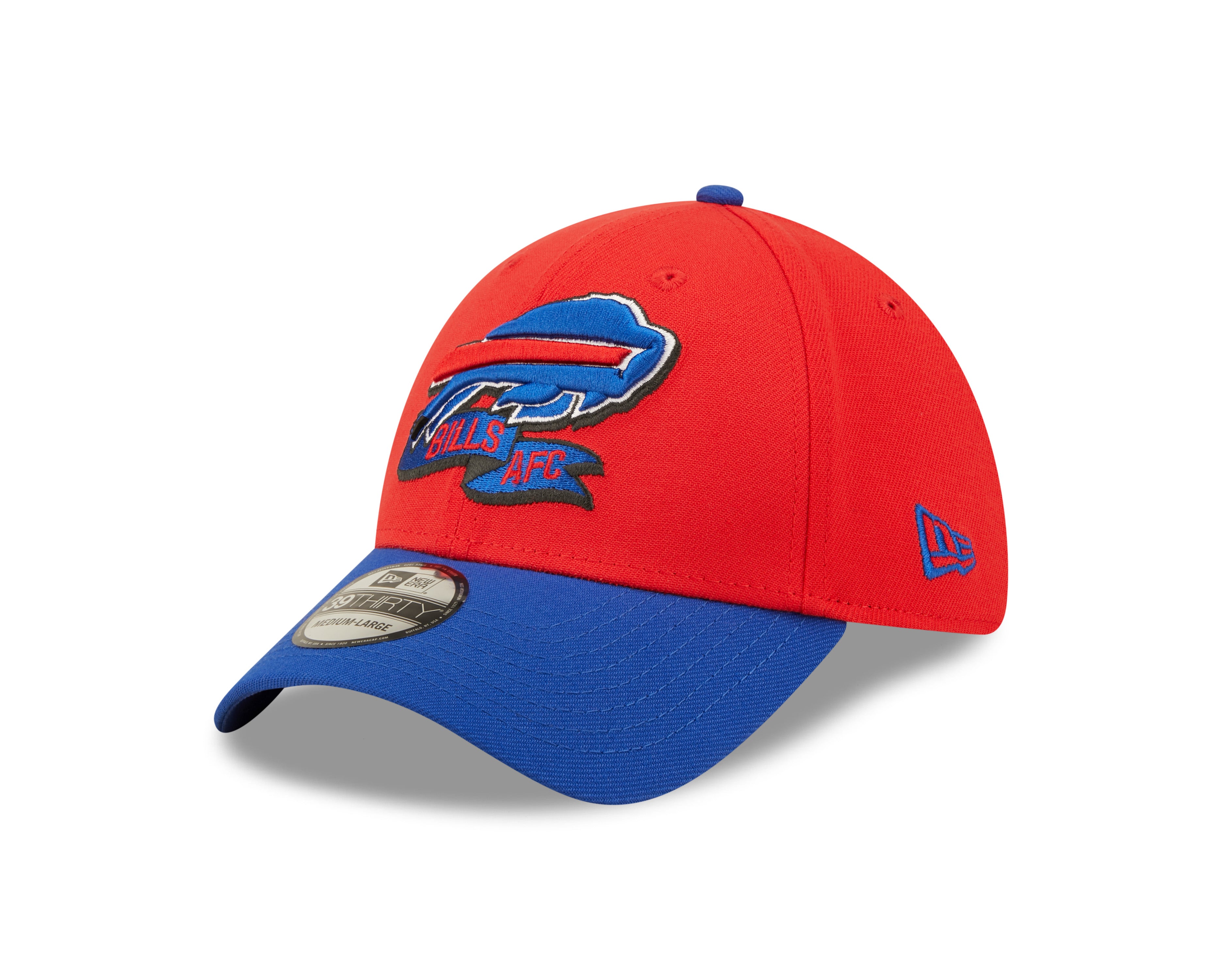 Buffalo Bills NFL Sideline 2022 39THIRTY Stretch Fit Cap - Red/Blue - Headz Up 
