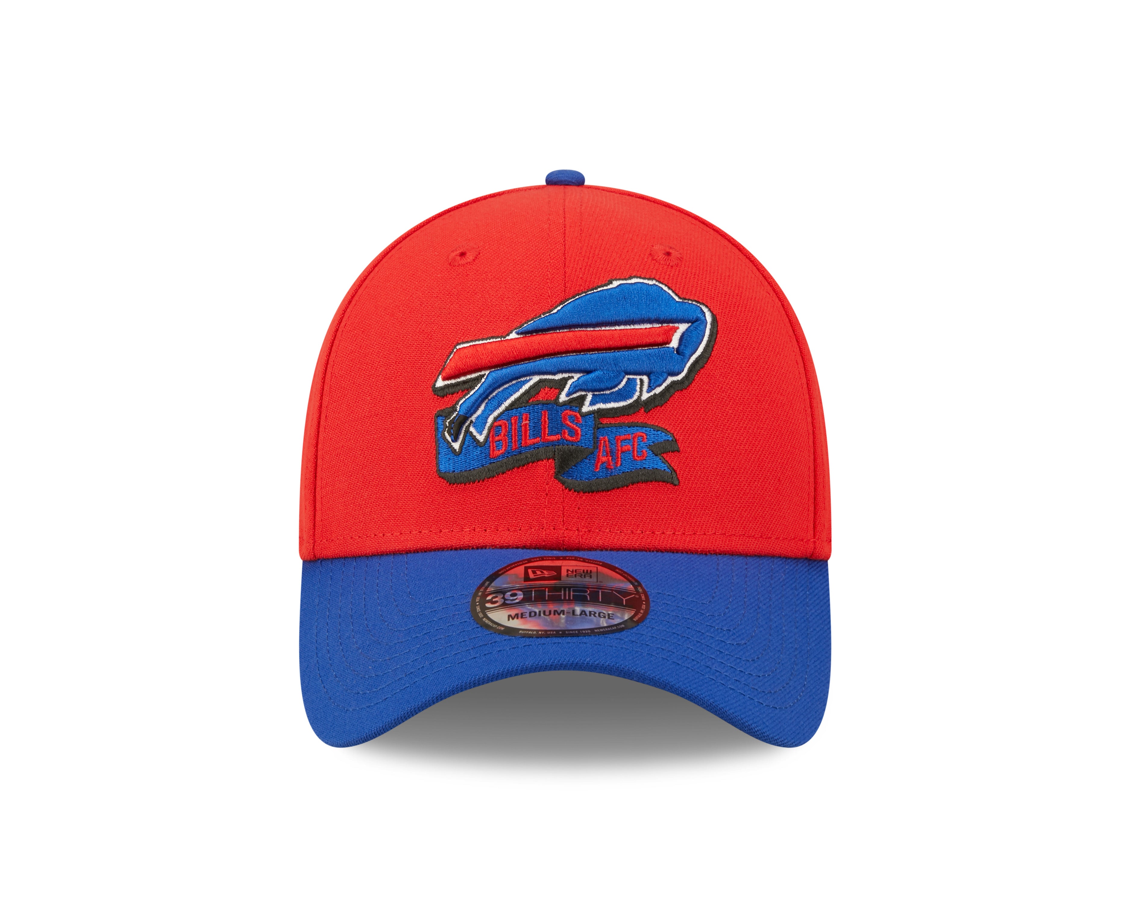 Buffalo Bills NFL Sideline 2022 39THIRTY Stretch Fit Cap - Red/Blue - Headz Up 