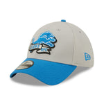 Detroit Lions NFL Sideline 2022 39THIRTY Stretch Fit Cap - Grey/Blue - Headz Up 