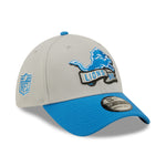 Detroit Lions NFL Sideline 2022 39THIRTY Stretch Fit Cap - Grey/Blue - Headz Up 