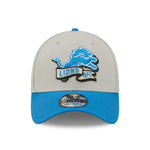 Detroit Lions NFL Sideline 2022 39THIRTY Stretch Fit Cap - Grey/Blue - Headz Up 