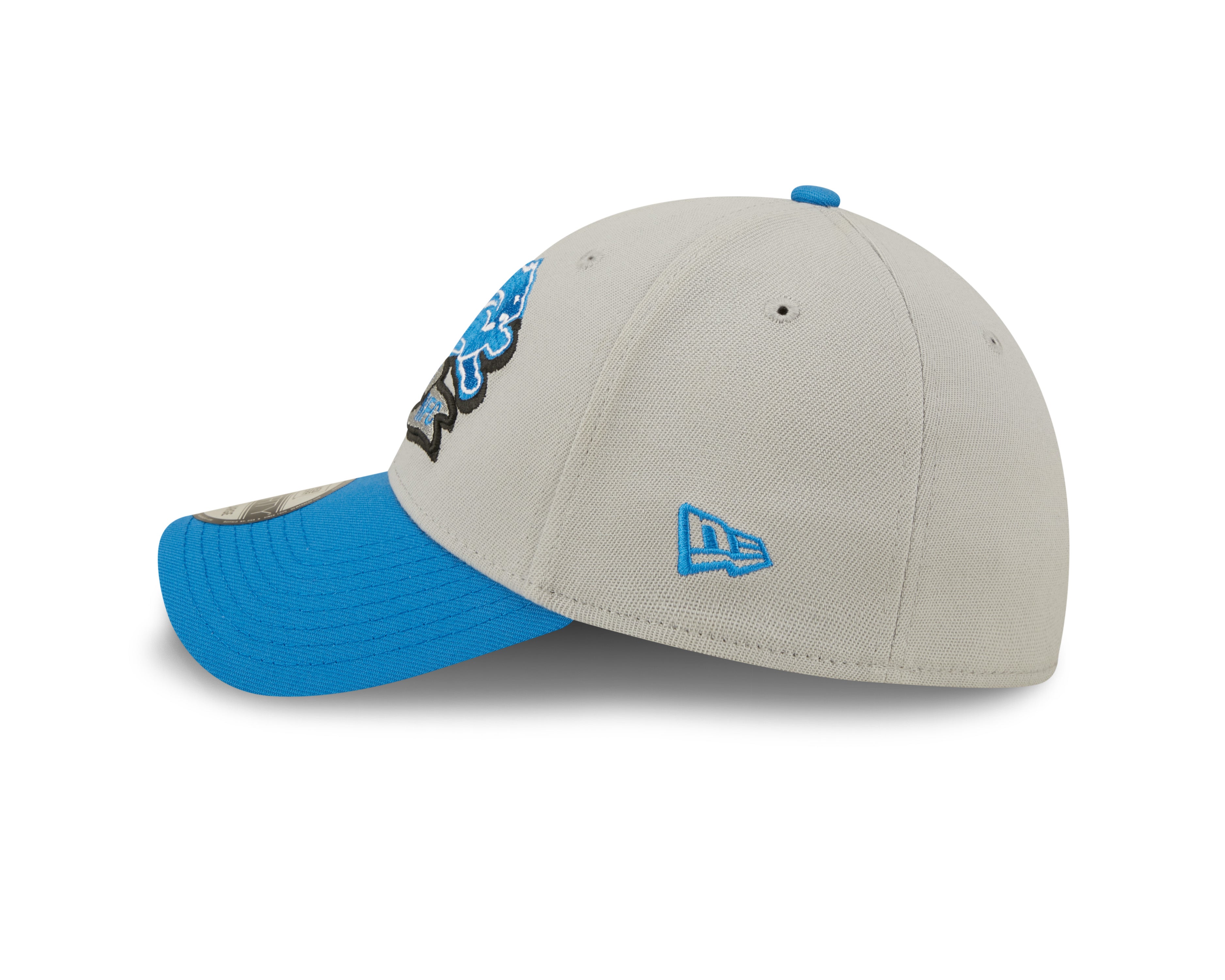 Detroit Lions NFL Sideline 2022 39THIRTY Stretch Fit Cap - Grey/Blue - Headz Up 
