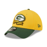 Green Bay Packers NFL Sideline 2022 39THIRTY Stretch Fit Cap - Yellow/Green - Headz Up 