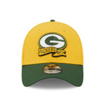 Green Bay Packers NFL Sideline 2022 39THIRTY Stretch Fit Cap - Yellow/Green - Headz Up 