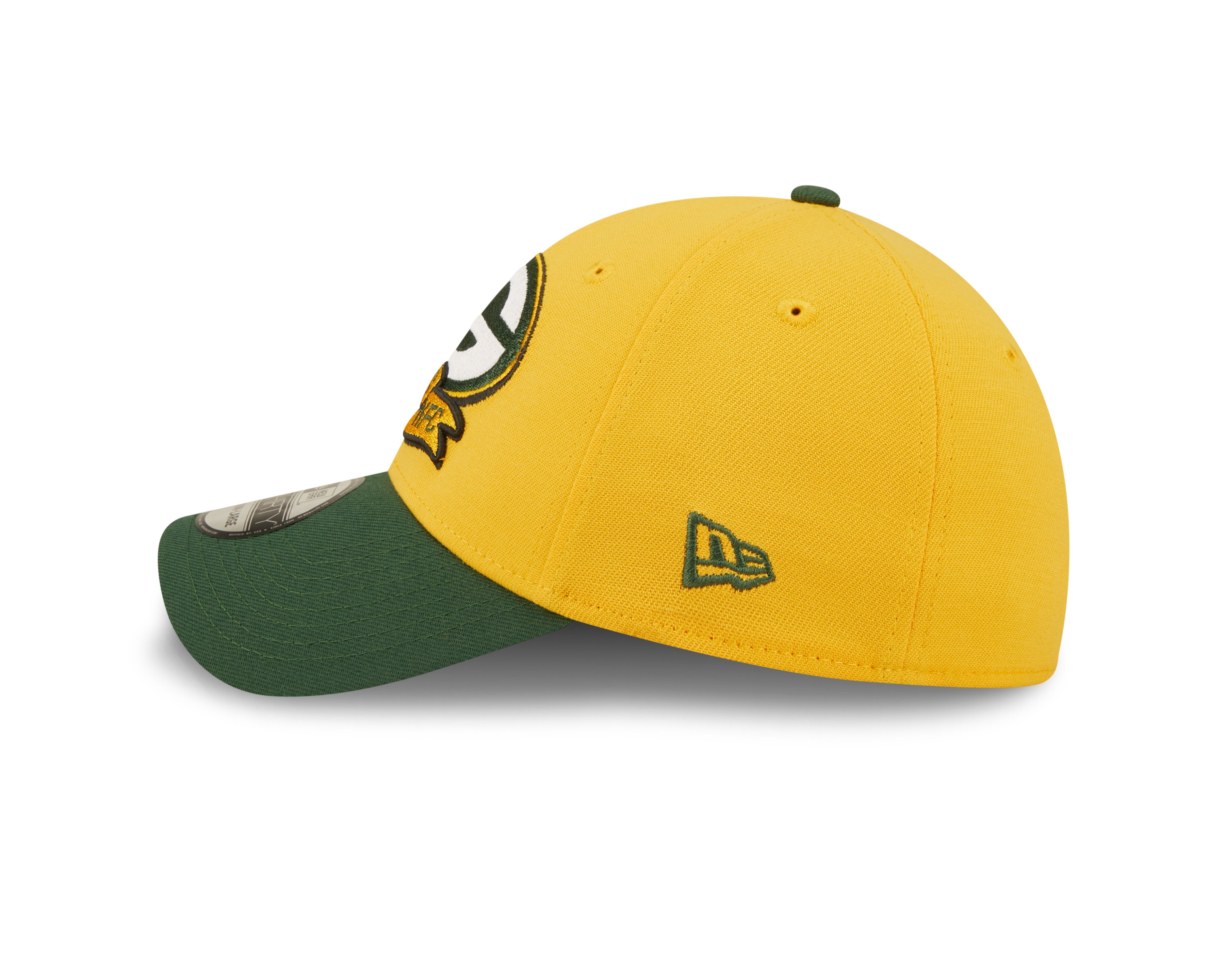 Green Bay Packers NFL Sideline 2022 39THIRTY Stretch Fit Cap - Yellow/Green - Headz Up 