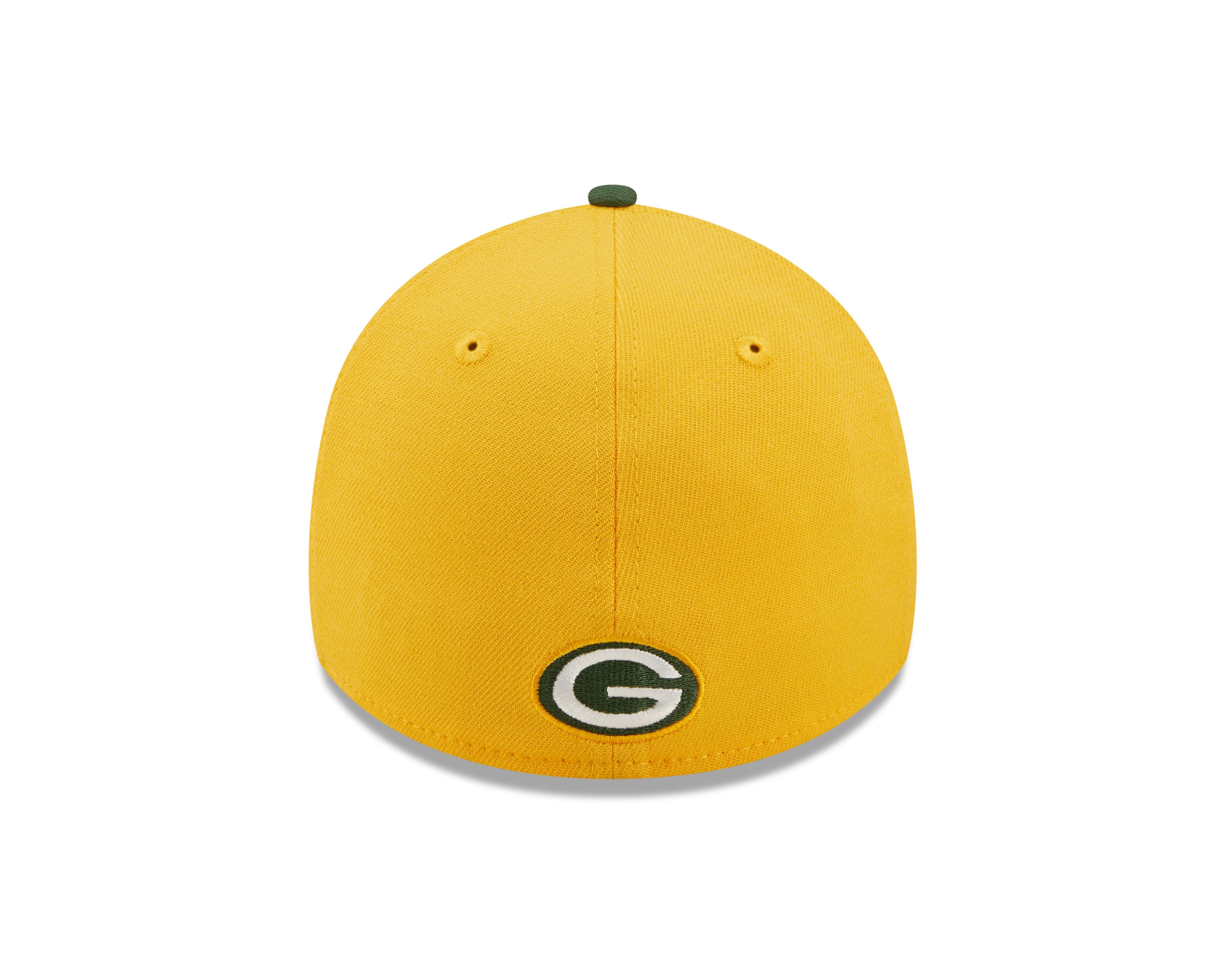 Grøn og gul New Era Green Bay Packers NFL sideline 2022 39THIRTY stretch fit cap, vises på billedet