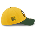 Green Bay Packers NFL Sideline 2022 39THIRTY Stretch Fit Cap - Yellow/Green - Headz Up 