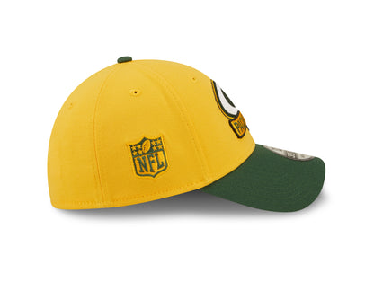 Green Bay Packers NFL Sideline 2022 39THIRTY Stretch Fit Cap - Yellow/Green - Headz Up 