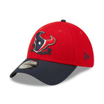 Houston Texas NFL Sideline 2022 39THIRTY Stretch Fit Cap - Red/Blue - Headz Up 