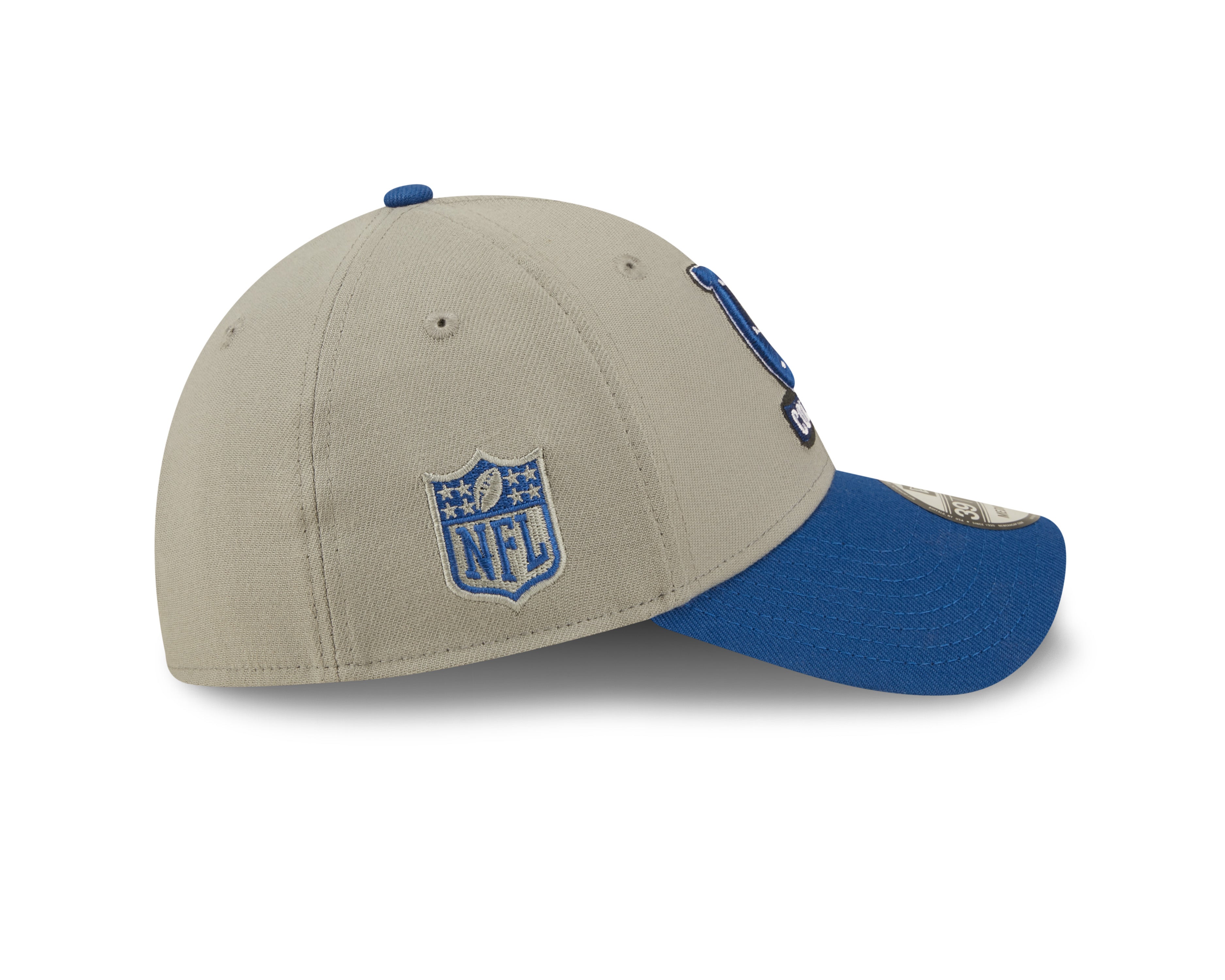 Indianapolis Colts NFL Sideline 2022 39THIRTY Stretch Fit Cap - Grey/Blue - Headz Up 