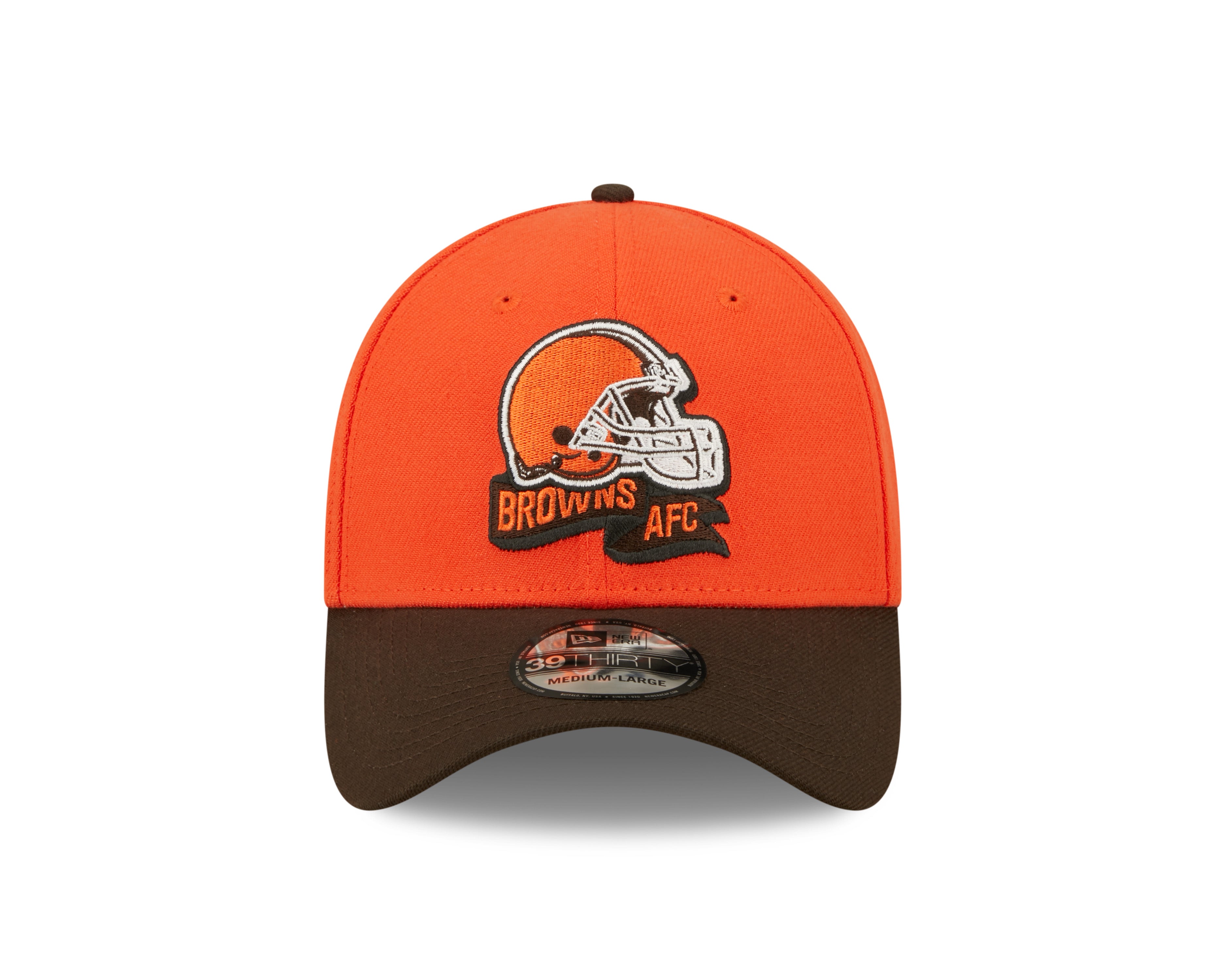 Cleveland Browns NFL Sideline 2022 39THIRTY Stretch Fit Cap - Orange - Headz Up 