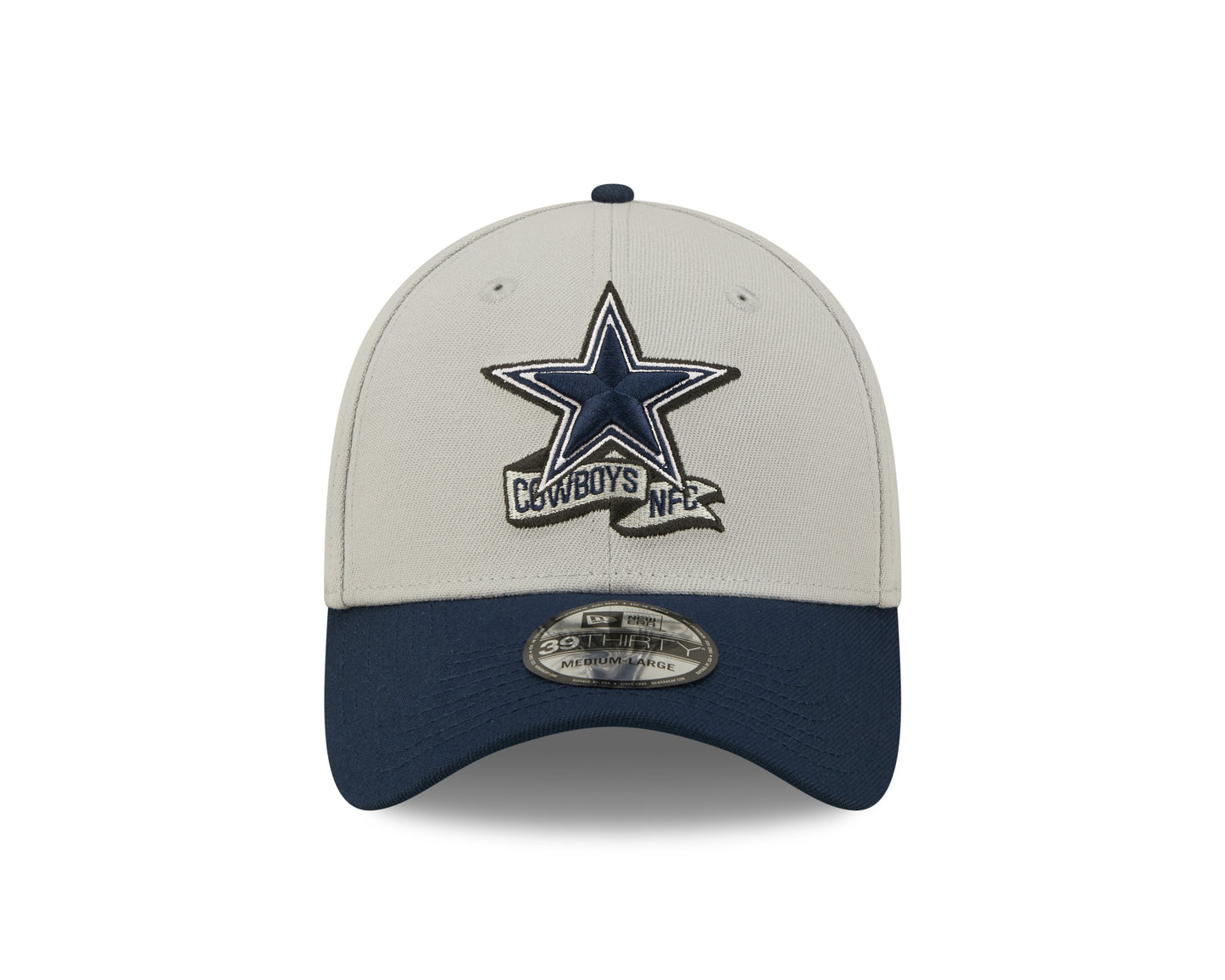 Dallas Cowboys NFL Sideline 2022 39THIRTY Stretch Fit Cap - Grey/Navy - Headz Up 