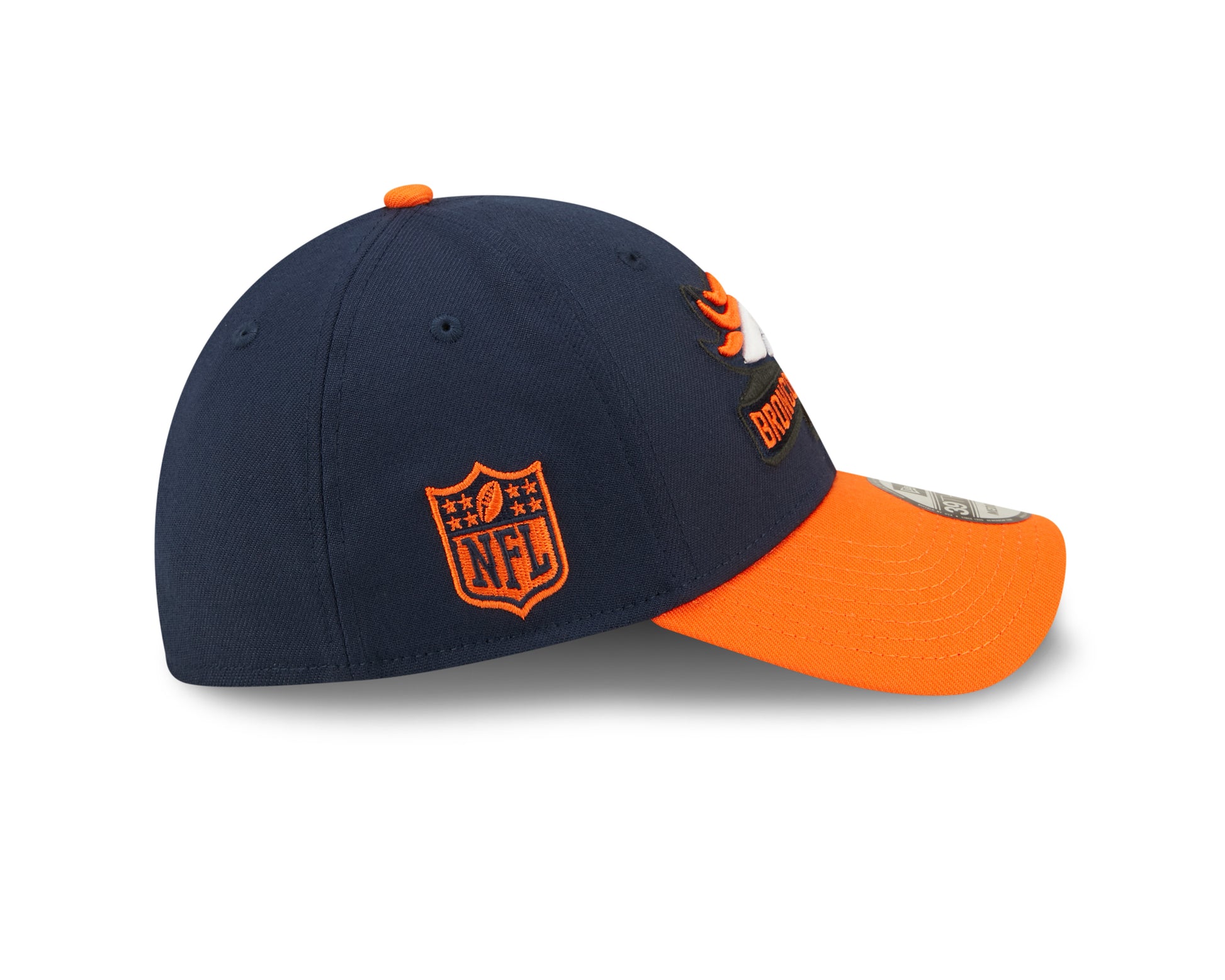 Denver Broncos NFL Sideline 2022 39THIRTY Stretch Fit Cap - Navy/Orange - Headz Up 