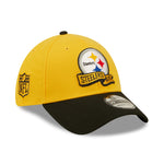 Pittsburgh Steelers NFL Sideline 2022 39THIRTY Stretch Fit Cap - Yellow/Black - Headz Up 