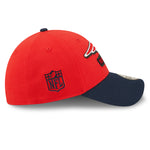 New England Patriots NFL Sideline 2022 39THIRTY Stretch Fit Cap - Red/Blue - Headz Up 