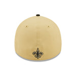 New Orleans Saints NFL Sideline 2022 39THIRTY Stretch Fit Cap - Khaki/Black - Headz Up 