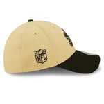 New Orleans Saints NFL Sideline 2022 39THIRTY Stretch Fit Cap - Khaki/Black - Headz Up 
