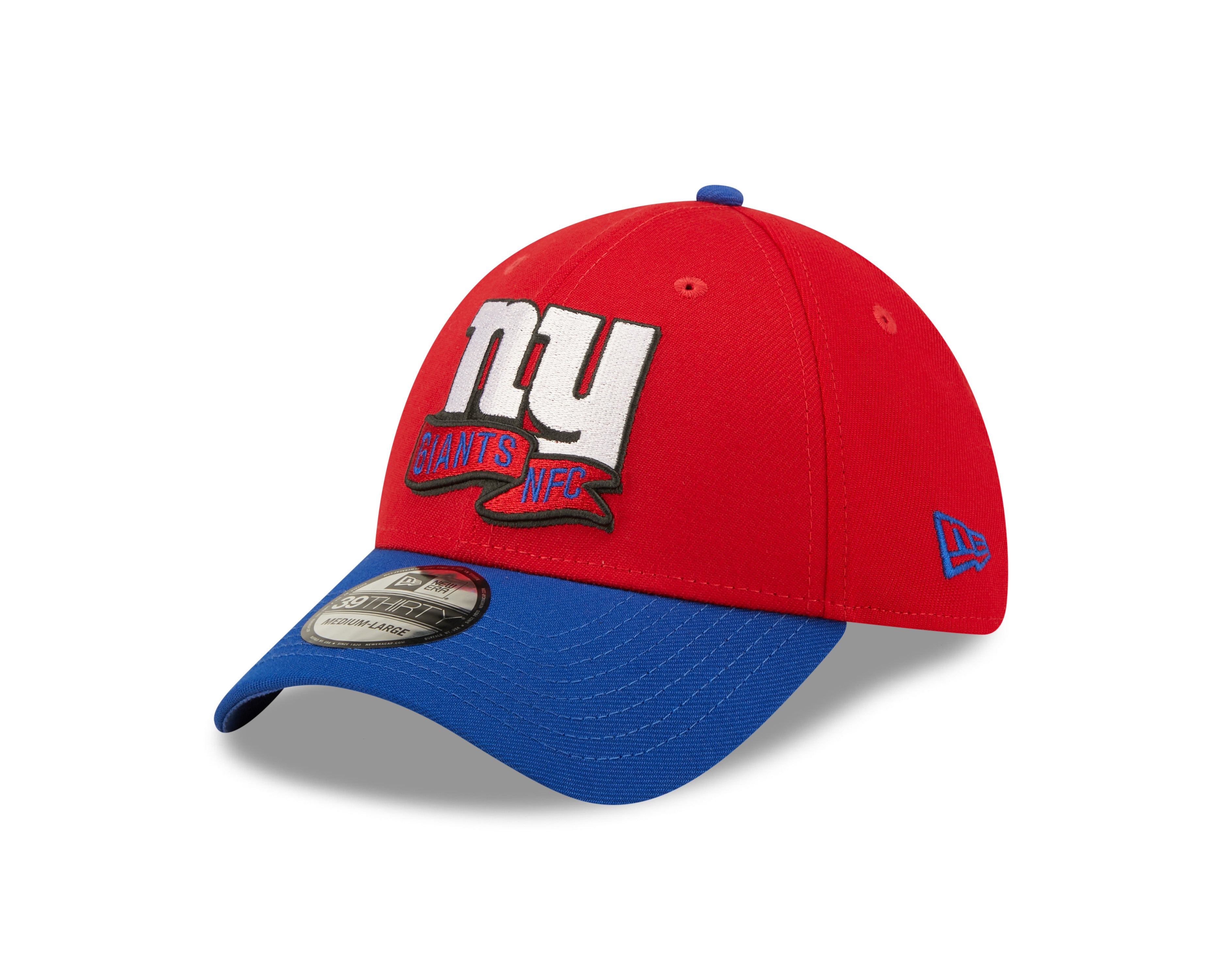 New York Giants NFL Sideline 2022 39THIRTY Stretch Fit Cap - Red/Blue - Headz Up 