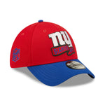 New York Giants NFL Sideline 2022 39THIRTY Stretch Fit Cap - Red/Blue - Headz Up 
