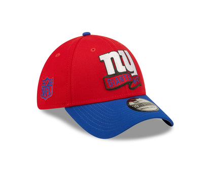New York Giants NFL Sideline 2022 39THIRTY Stretch Fit Cap - Red/Blue - Headz Up 