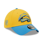 Los Angeles Chargers NFL Sideline 2022 39THIRTY Stretch Fit Cap - Yellow/Blue - Headz Up 