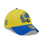 Los Angeles Rams NFL Sideline 2022 39THIRTY Stretch Fit Cap - Yellow/Blue - Headz Up 