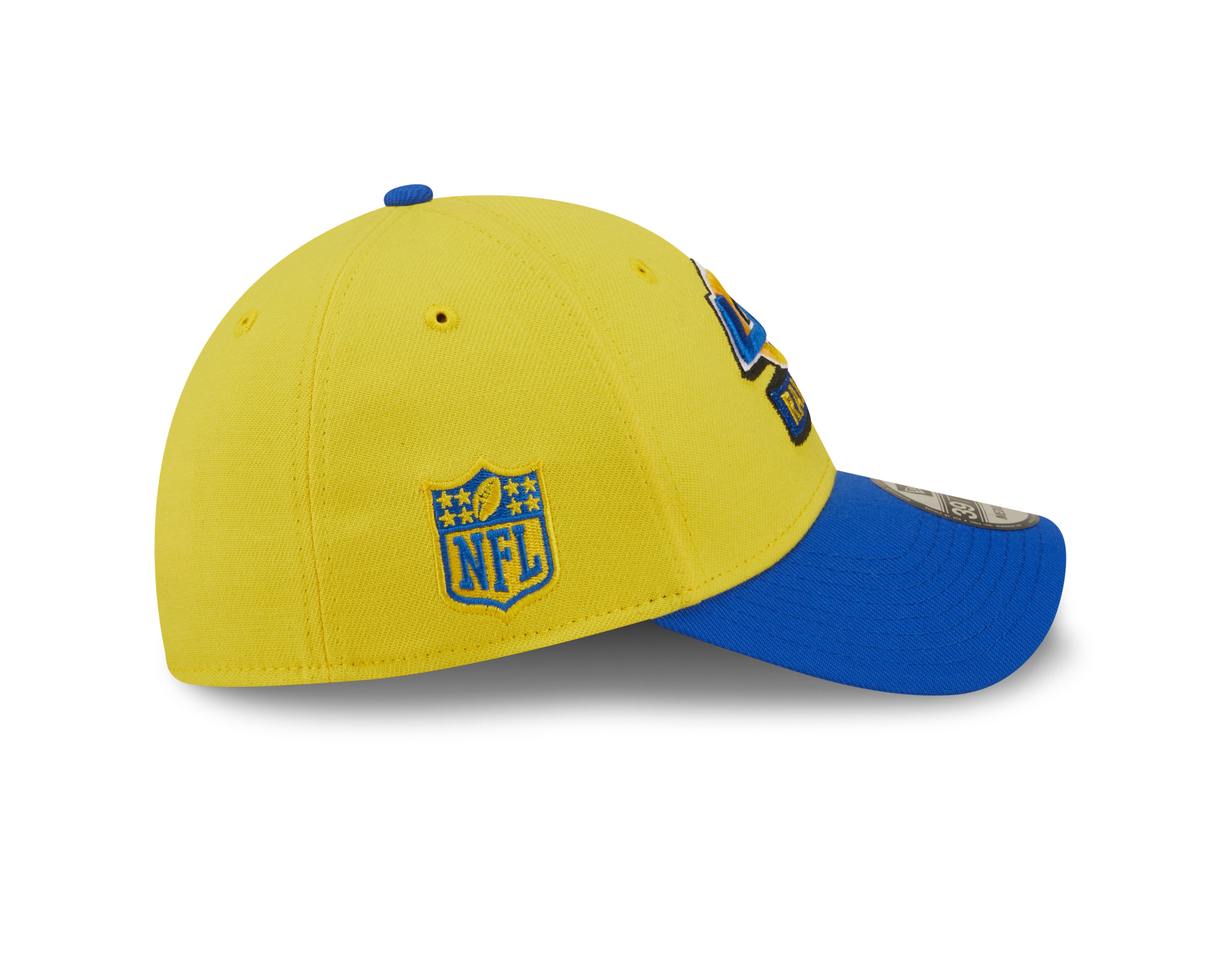 Los Angeles Rams NFL Sideline 2022 39THIRTY Stretch Fit Cap - Yellow/Blue - Headz Up 