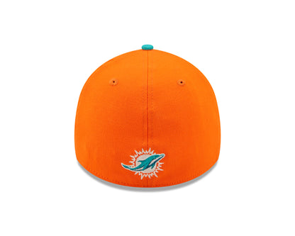Miami Dolphins NFL Sideline 2022 39THIRTY Stretch Fit Cap - Orange/Turkis - Headz Up 