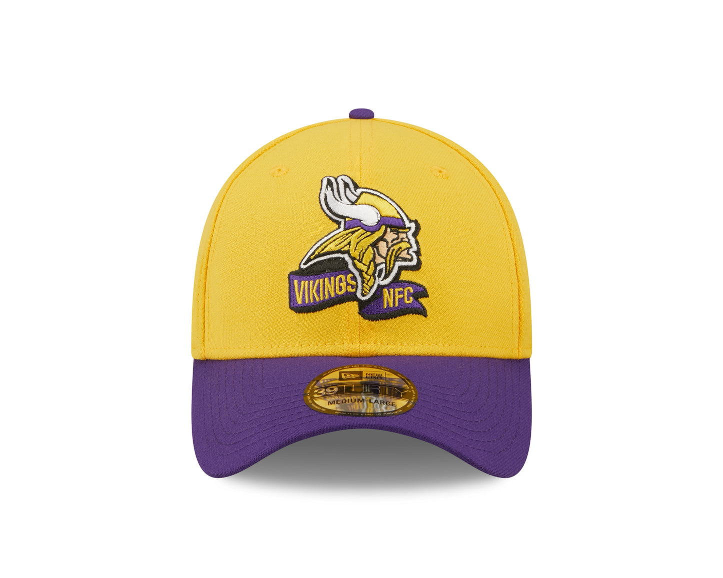 Minnesota Vikings NFL Sideline 2022 39THIRTY Stretch Fit Cap - Yellow/Purple - Headz Up 