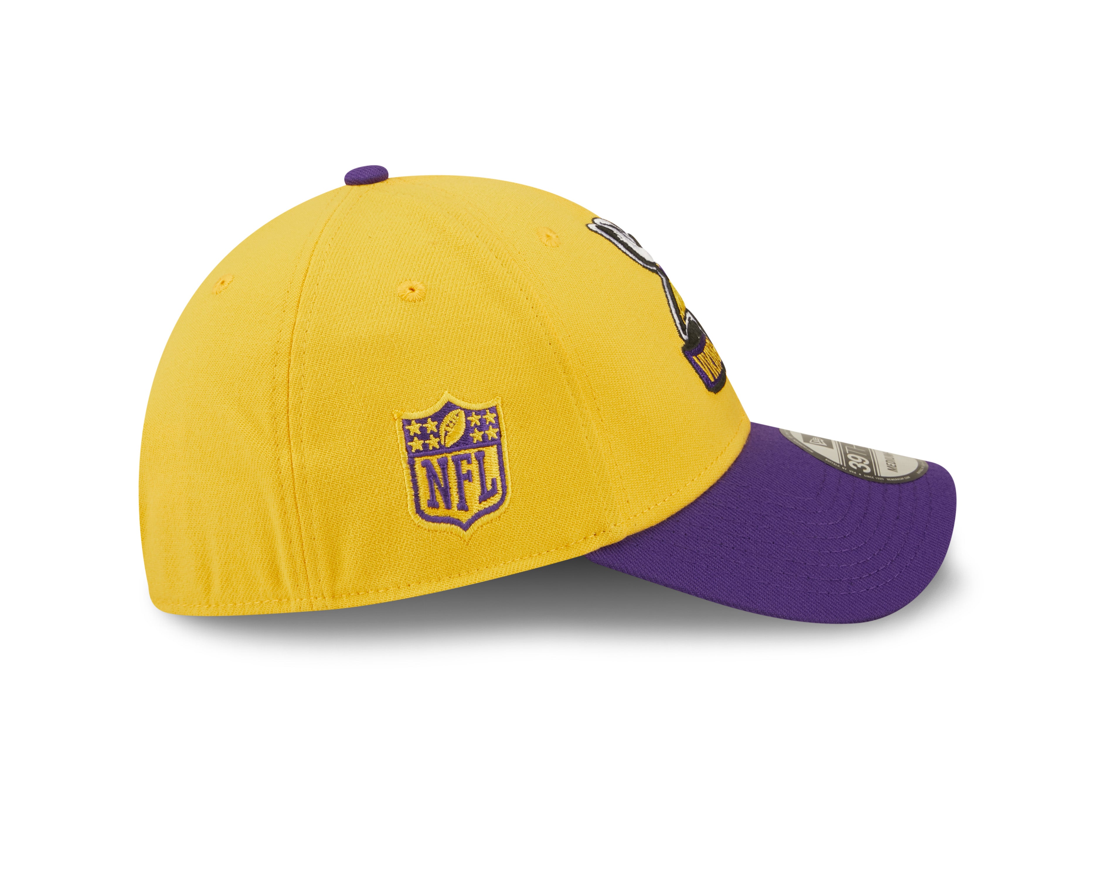 Minnesota Vikings NFL Sideline 2022 39THIRTY Stretch Fit Cap - Yellow/Purple - Headz Up 