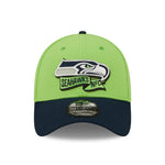 Seattle Seahawks NFL Sideline 2022 39THIRTY Stretch Fit Cap - Green/Blue - Headz Up 