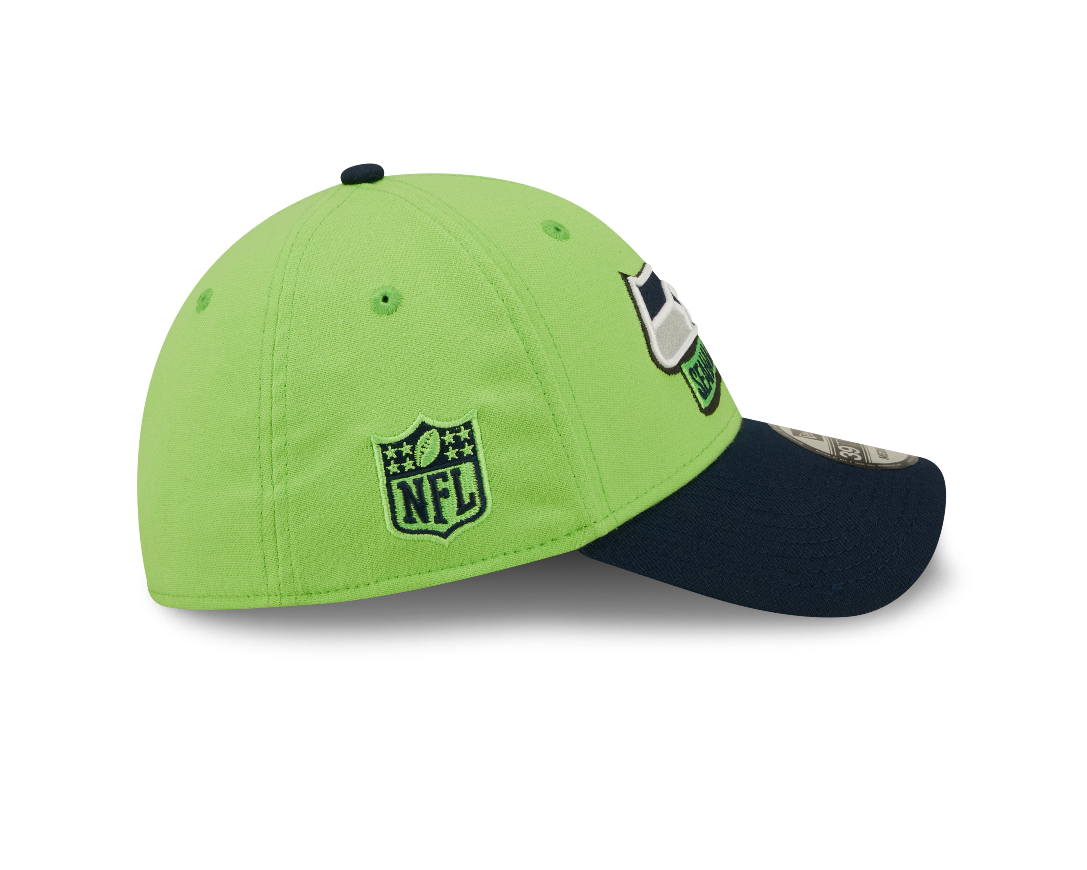 Seattle Seahawks NFL Sideline 2022 39THIRTY Stretch Fit Cap - Green/Blue - Headz Up 