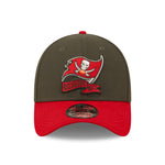 Tampa Bay Buccaneers NFL Sideline 2022 39THIRTY Stretch Fit Cap - Dark Grey/Red - Headz Up 