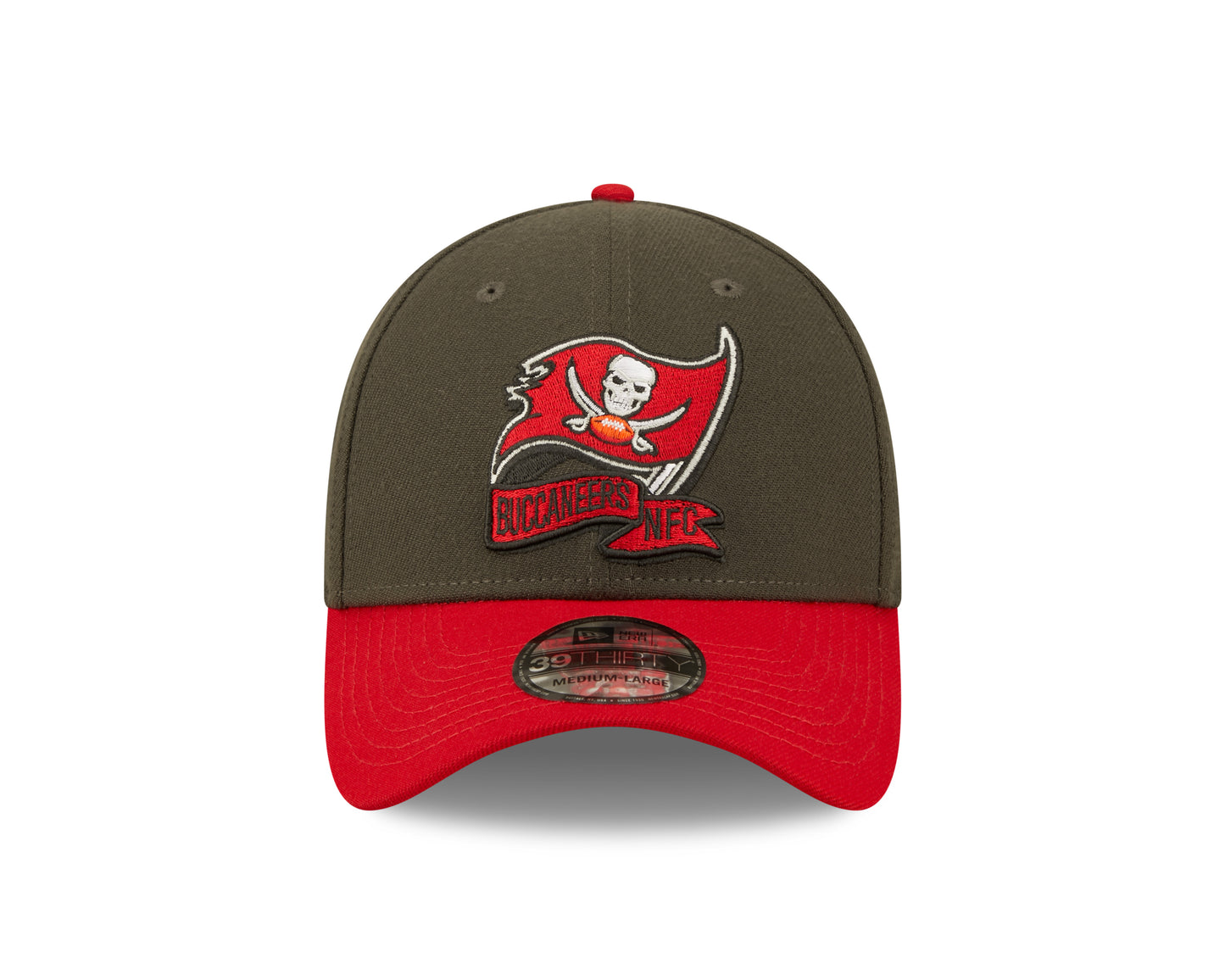 Tampa Bay Buccaneers NFL Sideline 2022 39THIRTY Stretch Fit Cap - Dark Grey/Red - Headz Up 