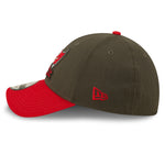 Tampa Bay Buccaneers NFL Sideline 2022 39THIRTY Stretch Fit Cap - Dark Grey/Red - Headz Up 