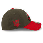 Tampa Bay Buccaneers NFL Sideline 2022 39THIRTY Stretch Fit Cap - Dark Grey/Red - Headz Up 