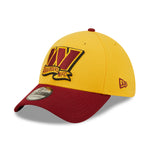 Washington Commanders NFL Sideline 2022 39THIRTY Stretch Fit Cap - Yellow/Maroon - Headz Up 