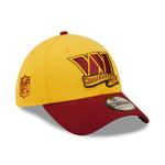 Washington Commanders NFL Sideline 2022 39THIRTY Stretch Fit Cap - Yellow/Maroon - Headz Up 