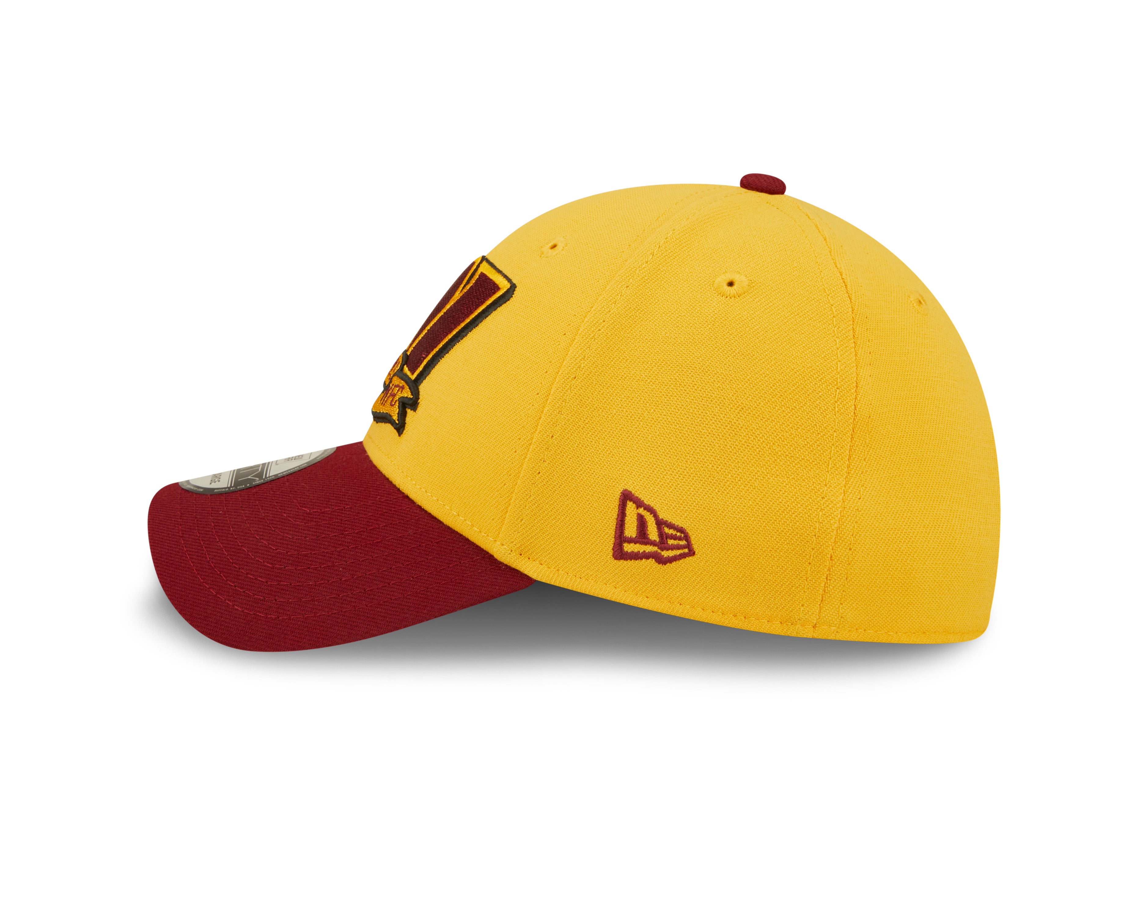Washington Commanders NFL Sideline 2022 39THIRTY Stretch Fit Cap - Yellow/Maroon - Headz Up 