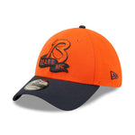 Chicago Bears NFL Sideline 2022 39THIRTY Stretch Fit Cap - Orange/Navy - Headz Up 