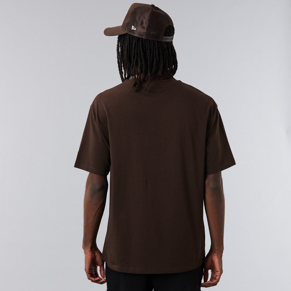 New York Yankees League Essentials Oversized Tee - Brown - Headz Up 
