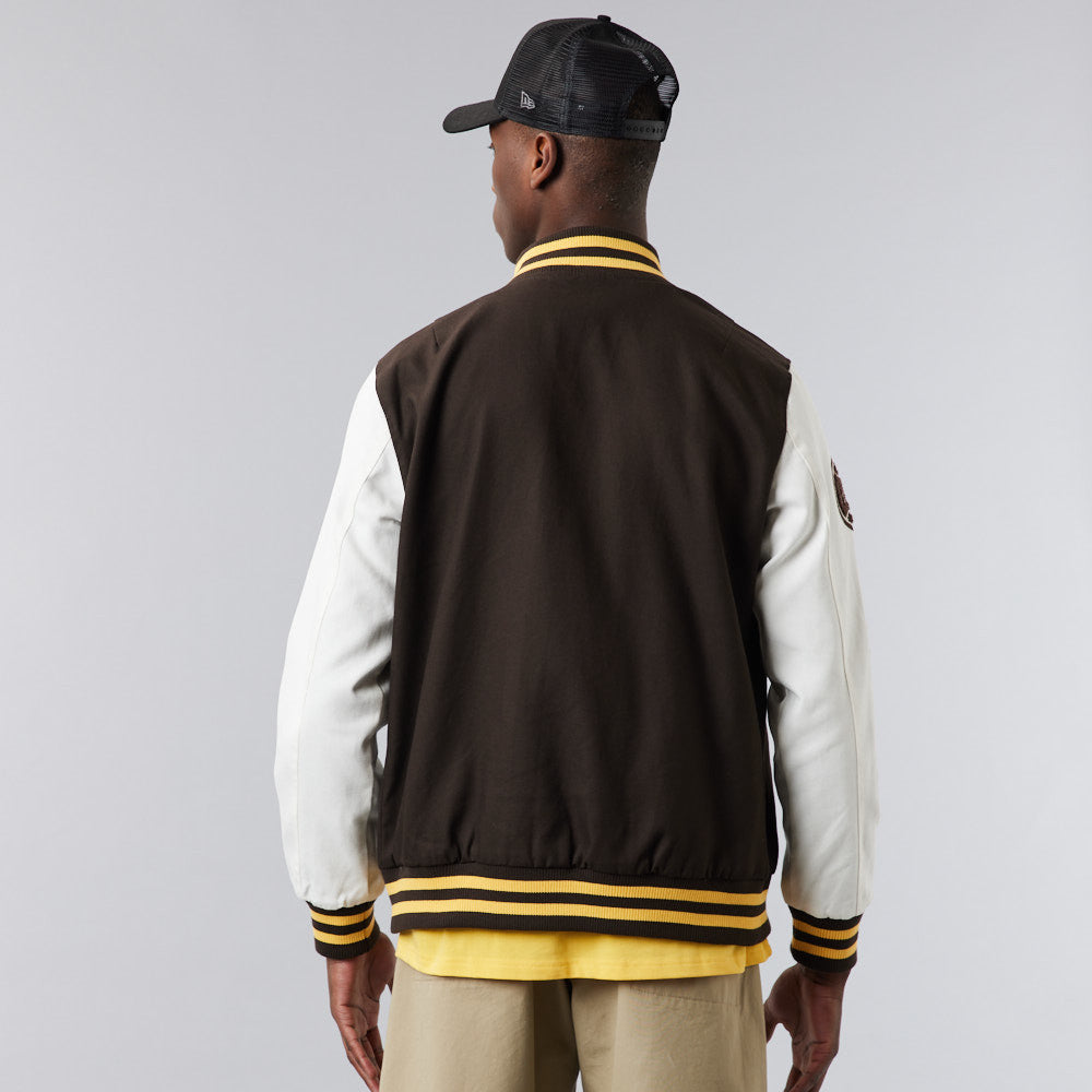 New Era Heritage Varsity Jacket - Brown - Headz Up 