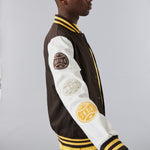 New Era Heritage Varsity Jacket - Brown - Headz Up 