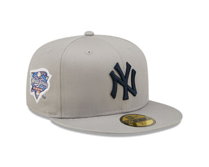 Side Patch 59Fifty Fitted Cap New York Yankees - Grey - Headz Up 